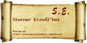 Sterner Erzsébet névjegykártya
